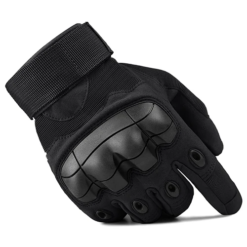 MAGCOMSEN Tactical Gloves Men Winter Military Special Forces Full Finger Army Gloves Police Men Combat Gloves Mittens YWHX-030 - Цвет: Black