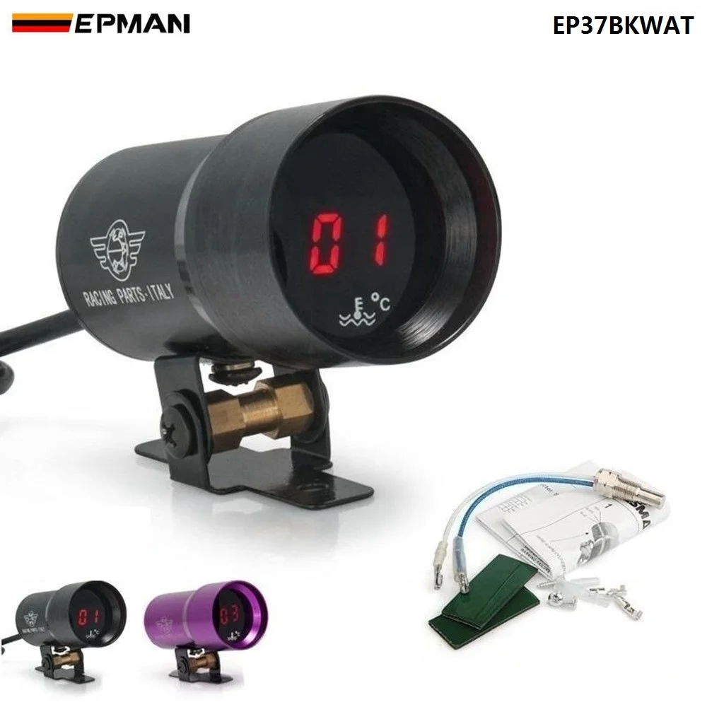 Компактный микроцифровой датчик температуры воды EPMAN Sport 37 мм с дымчатой линзой
