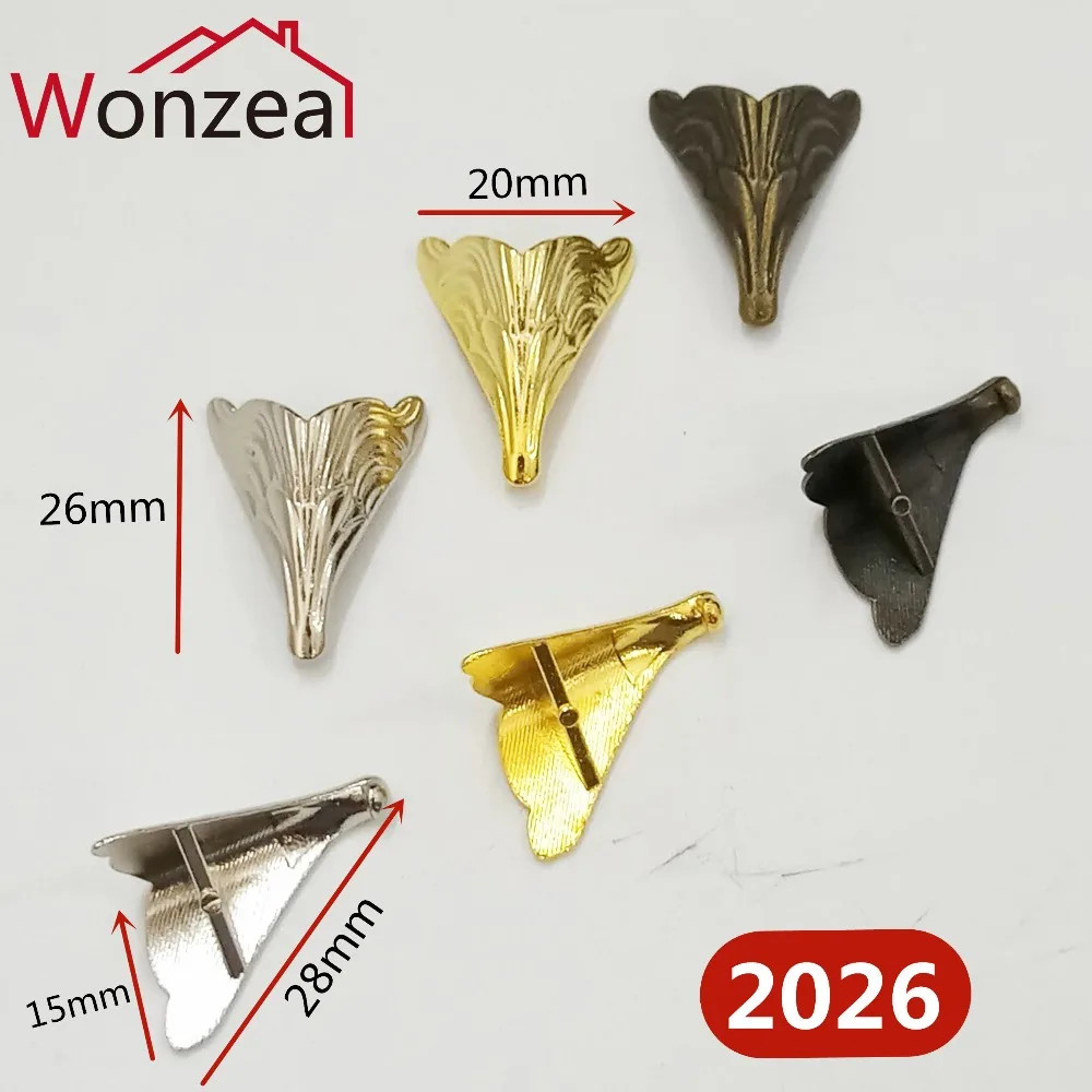 28mm Gold metal Corner protection corners vintage Box corner Decorative