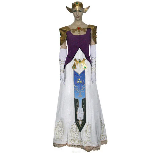 

Custom Made The Legend Of Zelda Princess Zelda Costume Dress Adult Women's Halloween Carnival Cosplay Costume