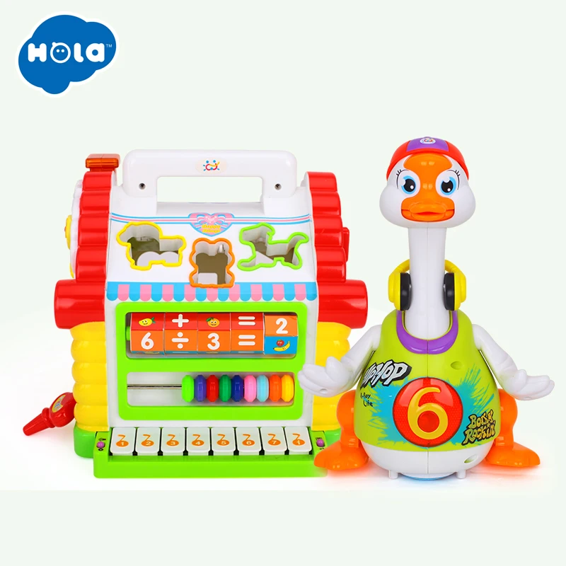 HOLA 739+828 Kids Fun Tree House Activity Cube Toy Learning Cottage & Super Intelligent Hip hop Dance Read Tell Story Toy HOLA 739+828 Kids Fun Tree House Activity Cube Toy Learning Cottage & Super Intelligent Hip hop Dance Read Tell Story Toy