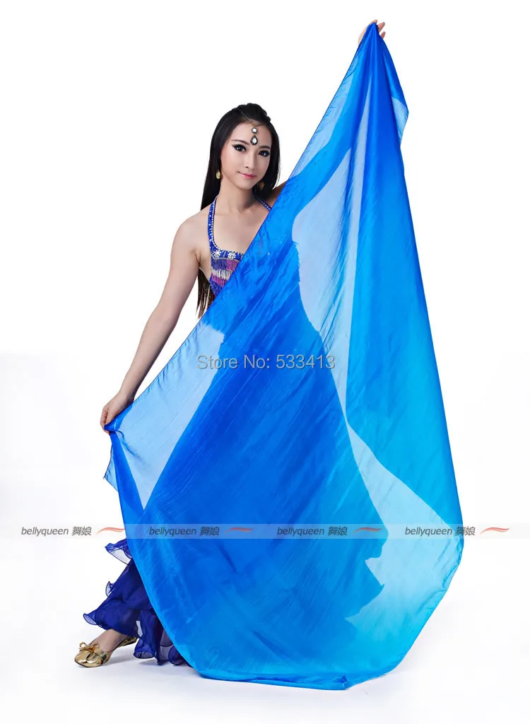 Belly dance veils colors 100 Silk scarf silk scarf 200*110cm for belly