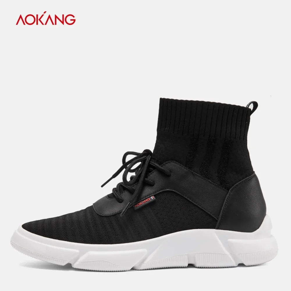 Casuais Confortável De 2018 Tenis Zapatos Black183450025 Botas Masculino Homens Aokang Adulto red183450026 Sapatos Luz Inverno Respirável Tornozelo Hombre qI1pqw