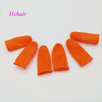 

1000pcs Safety Latex Heat Insulation Finger Protector Cots/Shields Antislip Antistatic Finger Tip for Keratin Hair