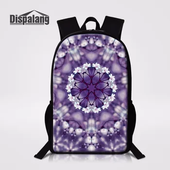 

Dispalang Fashion Women College Bookbags Floral Striped Schoolbag 16-inch Backpack For Children Bagpack Leisure Knapsack Mochila