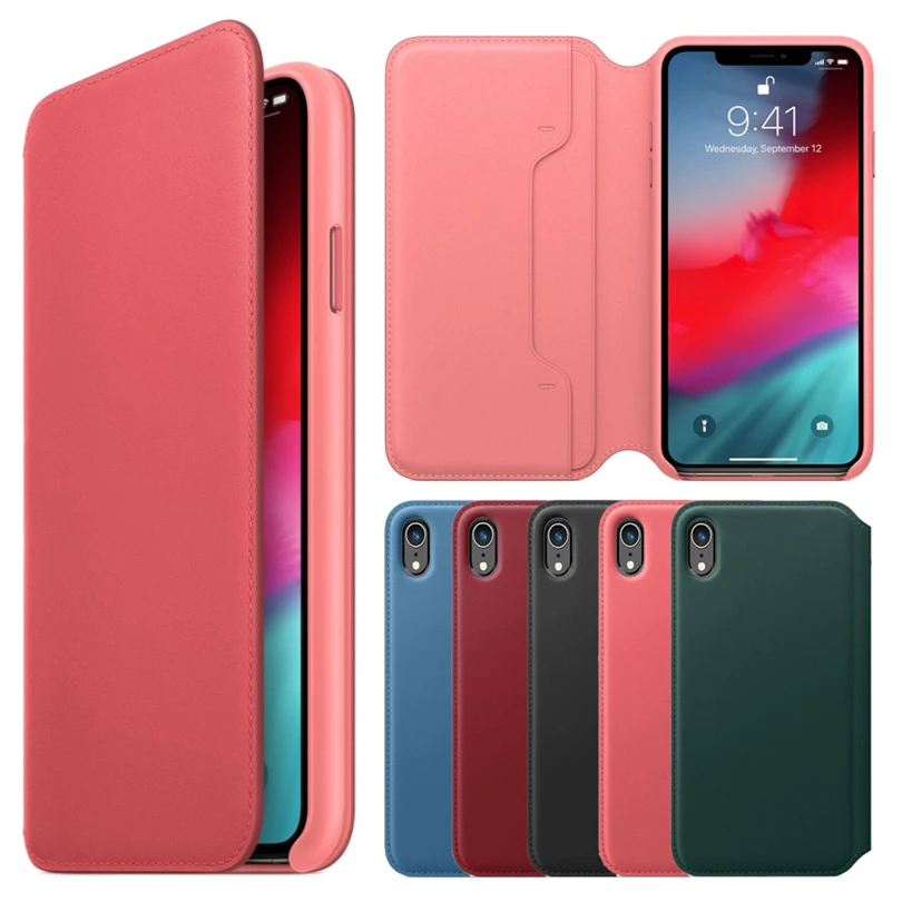 Мобильный из искусственной кожи для телефона чехол футляр на магните iPhone XR 6 1
