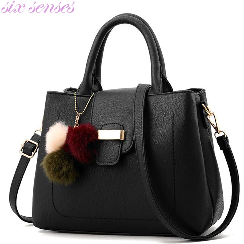 

Six senses Women Messenger Bags Ladies Tote shoulder bag lady pu leather handbag big capacity crossbody bag bolsas XD3994