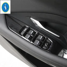 Yimaautotrims Auto Accessory Inner Door Armrest Window Lift Button Panel Cover Trim ABS Fit For Jaguar E-pace E pace 2018 2019 цена Yimaautotrims Auto Accessory Inner Door Armrest Window Lift Button Panel Cover Trim ABS Fit For Jaguar E-pace E pace 2018 2019 цены онлайн