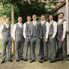 Свадебные Жених виньетки мужской костюм из 3 предметов(куртка+ брюки+ жилет+ галстук) мода Пром мужской костюм Trajes De Hombre Блейзер 82