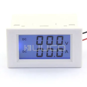 

DC Voltage Ampere Meter DC 0~600V/50A Digital Voltmeter Ammeter LCD Dual display Panel Meter/Monitor/Tester 2in1 Digital Meter