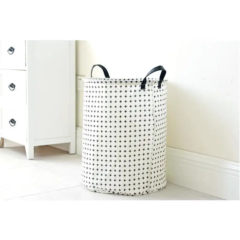 1 قطعة أشتات سلة التخزين القطن و الكتان للماء الملابس الحاويات سلة الغسيل تخزين منظم للمطبخ