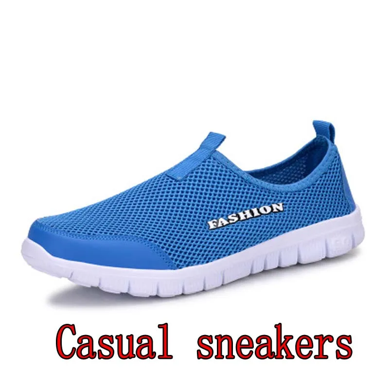 Мягкая удобная защитная обувь для мужчин; летняя дышащая обувь со стальным носком; светильник с защитой от проколов; Рабочая обувь - Цвет: Небесно-голубой