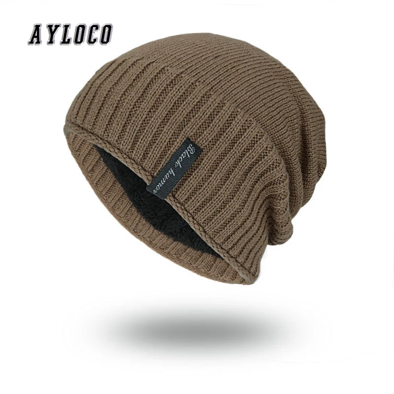 

New Unisex Winter Beanies Solid Color Hat Unisex Plain Warm Soft Skull Knitting Cap Hats Touca Gorro Caps For Men Women