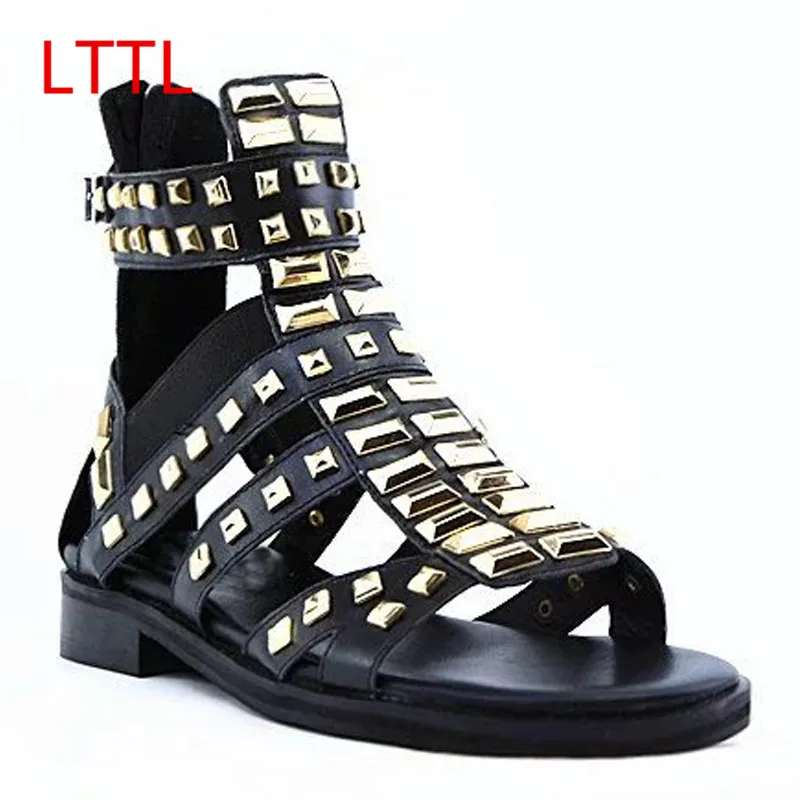 mens gold gladiator sandals