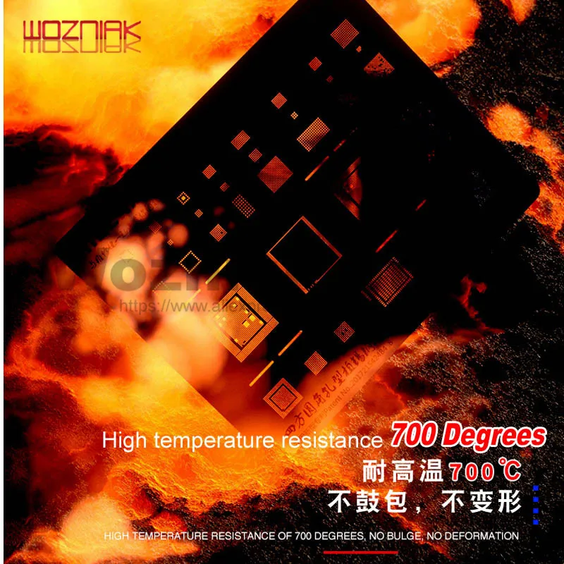 

Mechanic S40 3D Groove Planting tin CPU NAND Steel Met NAND Coating For IPhone A9/A10/A11/A12 Integrated CHIP IC Template