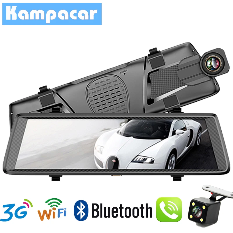

Kampacar 3G Car DVR Rearview Mirror Camera Wifi GPS Navigation 1080P Auto Video Recorder Registrar Dash Cam Parking Monitor Dvrs