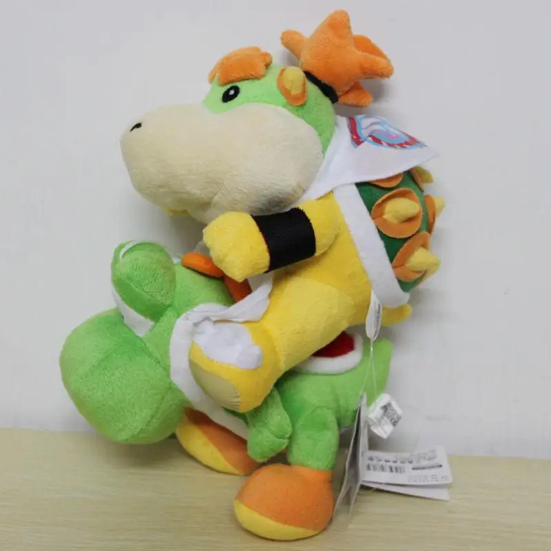 2 Pcs Ensemble 16 Cm Super Mario Luma Bebe Bowser Vert Yoshi En Peluche Animal En Peluche Jouet Poupee Aliexpress