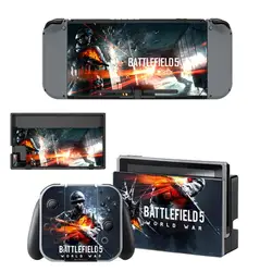 Виниловая наклейка на кожу Battlefield 5 DECAL COVER для консоли Nintend Switch и Joy-Con Controlle