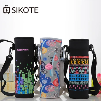 

SIKOTE Black Insulated Bag for Bottle Waterproof Lunch Bags 500ml Cooler Bag for Women School Lunch Box Thermal for Kids