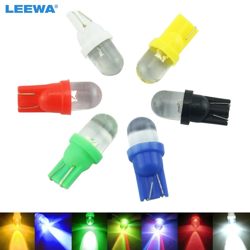 LEEWA 10 шт. T10 W5W 168 194 501 1 светодиодный фонарь боковая панель управления Фонарь 12 В