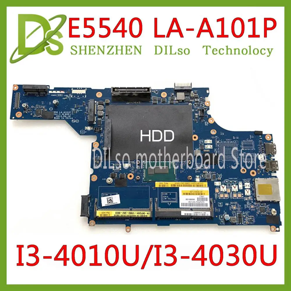KEFU LA-101P اللوحة لديل E5540 اللوحة المحمول I3-4010U/I3-4030U VAW50 LA-A101P اختبار العمل موافق اللوحة الأصلية