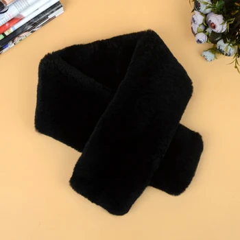 

Winter Scarf Women Necklace Rex Rabbit Fur Scarfs Full Pelt Genuine Fur Collar