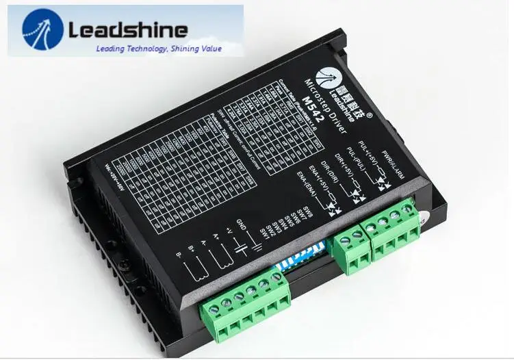 

Free Shipping Leadshine 2 Phase Analog Stepper Driver M542 Max 50 VDC 4.2A for Stepper Motor NEMA 23 nema 17 motors