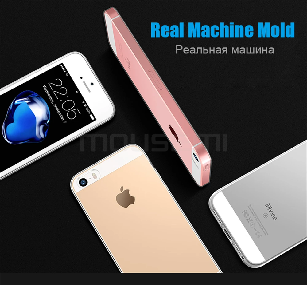 MOUSEMI For iPhone 5s se Case Silicone Transparent Clear Soft TPU Phone Cases For iPhone 5 Luxury Thin Coque 5S For iPhone Case (11)