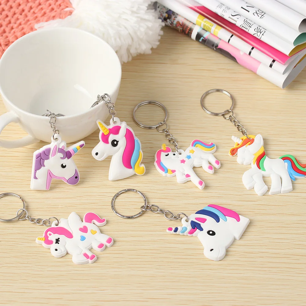 2-Pcs-Mini-Unicorn-Key-Ring-PVC-Horse-Soft-Rubber-Keychains-Women-Bag-Car-Pendant-Gifts