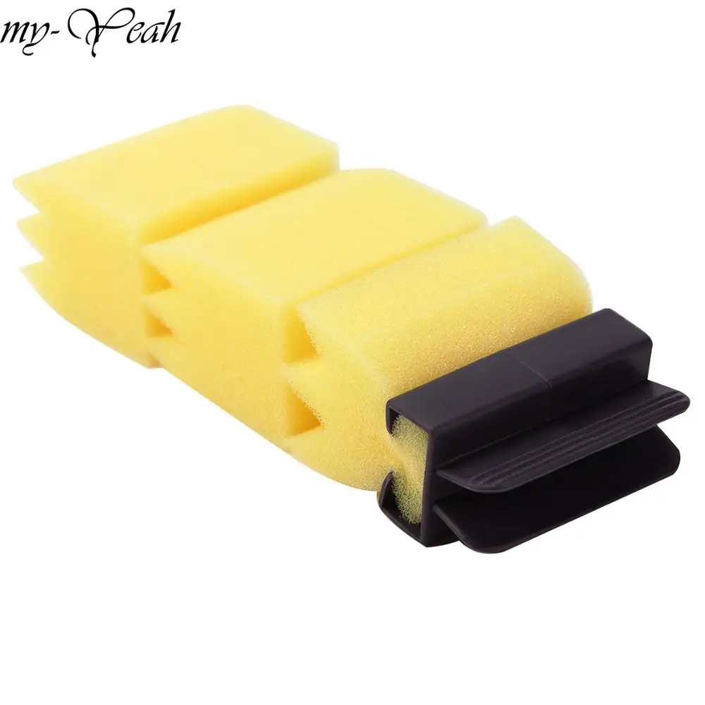 

3 Pcs Hair Dyeing Coloring Application Brush Tooth Shape Soft Sponge Cutting Neck Clean Reusable Detachable Salon Styling Tools