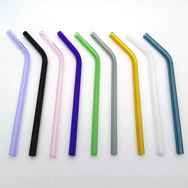 drinking glass with straw