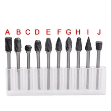 1pc 6X3mmTungsten Carbide Cutter Rotary File Woodworking Milling Cutter Dremel Accessories Polishing Head Drill Bits