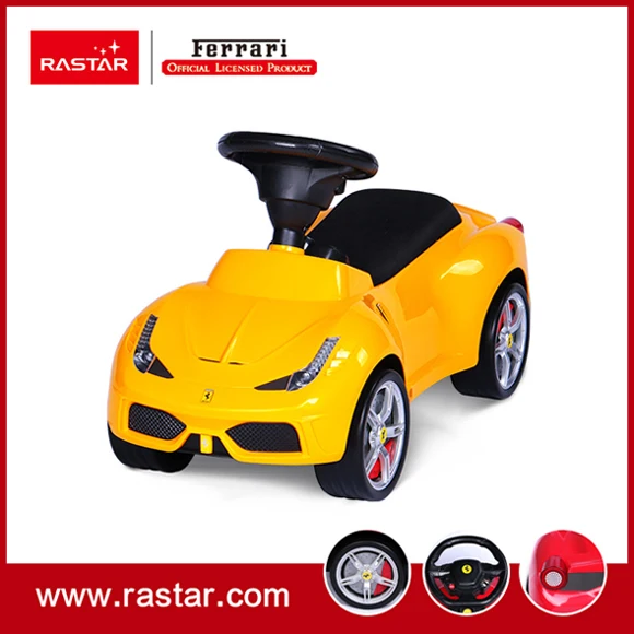 Rastar лицензированный Феррари 458 нога до пола автомобиля свободное колесо с звук рога и шасси 83500 - Цвет: Цвет: желтый