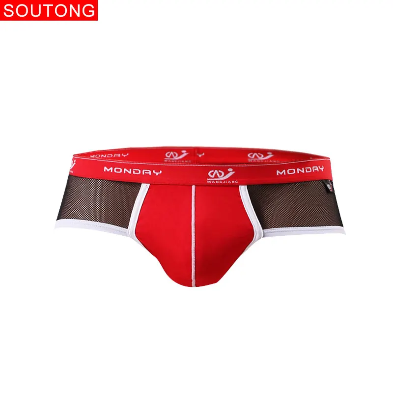 Soutong Мужское нижнее белье мужские трусы мужское прозрачное дышащее Calzoncillos Sexy Hombre
