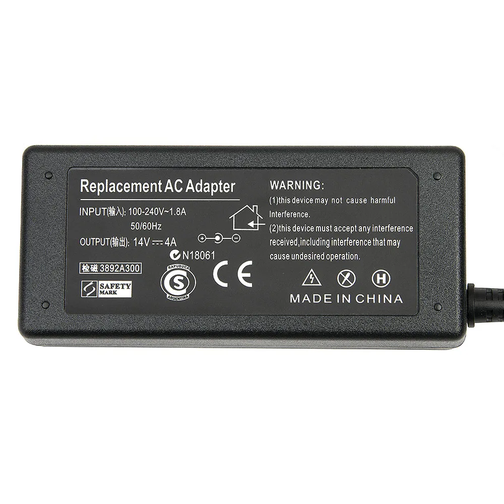 14V 4A 56W AC адаптер питания для ноутбука sumsang lcd SyncMaster монитор S24A350H B2770 P2770H P2370H блок питания для ноутбука