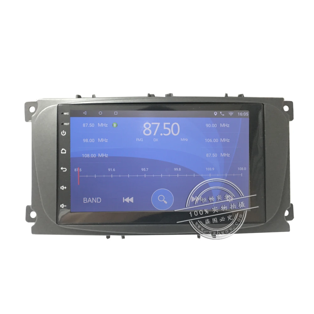 Top Hactivol android 7.0 car radio multimedia car stickers for Ford Focus 2 mondeo Kuga C max 2007-2011 car dvd player car accessory 1