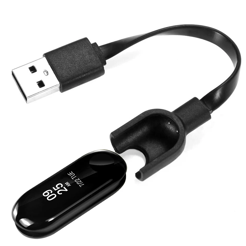 Портативный USB кабель для зарядки шнур Xiaomi Mi Band 3 сменный ремешок смарт часов