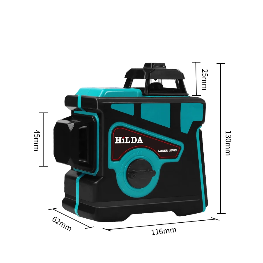 12 Lines 3D Laser Level Self-Leveling 360 Horizontal And Vertical Cross Super Powerful Green Laser Beam Line