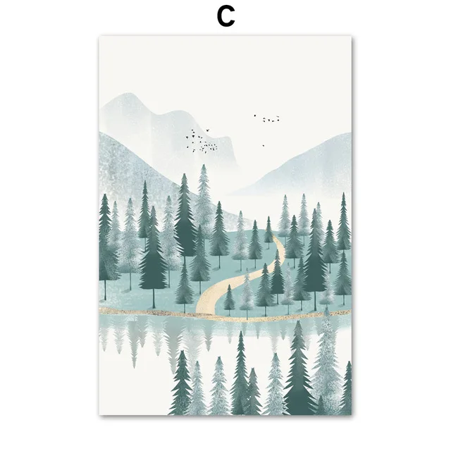 Watercolor-Forest-River-Mountain-Landscape-Wall-Art-Canvas-Painting-Nordic-Posters-And-Prints-Wall-Pictures-For.jpg_640x640 (2)