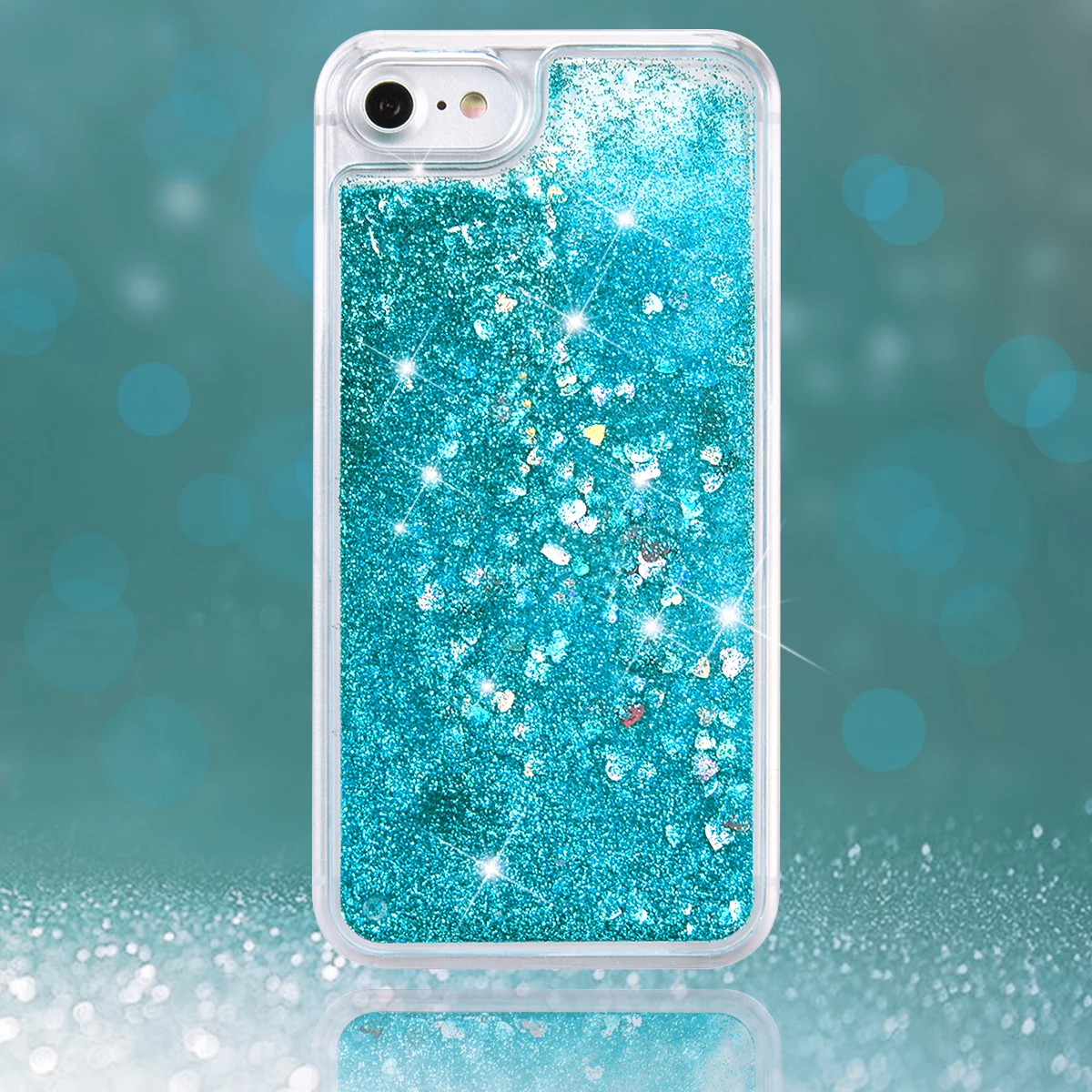 GrandEver Bling Case for iPhone 7 7 plus Glitter Quicksand Full Cover