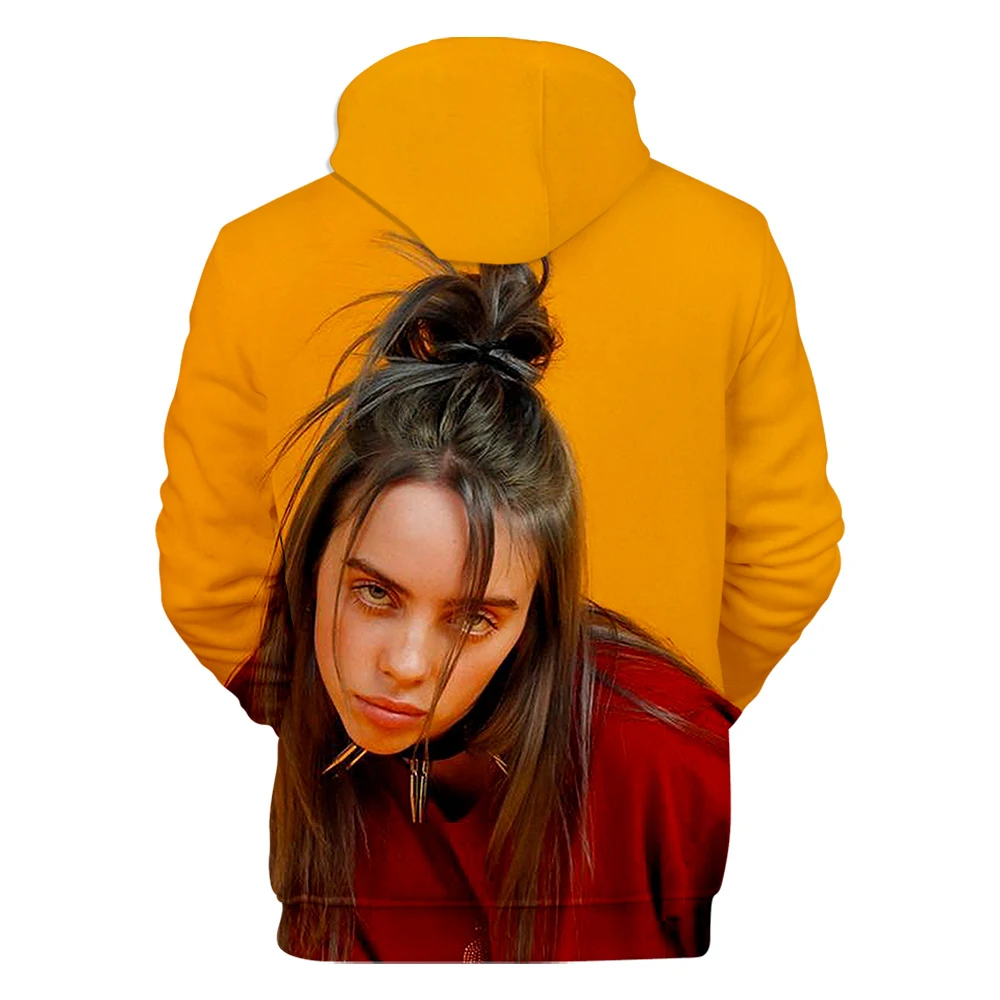 Новая Толстовка уличная billie eilish модная Толстовка мужская/wo Мужская толстовка модная певица хип-хоп унисекс толстовка с принтом Топ