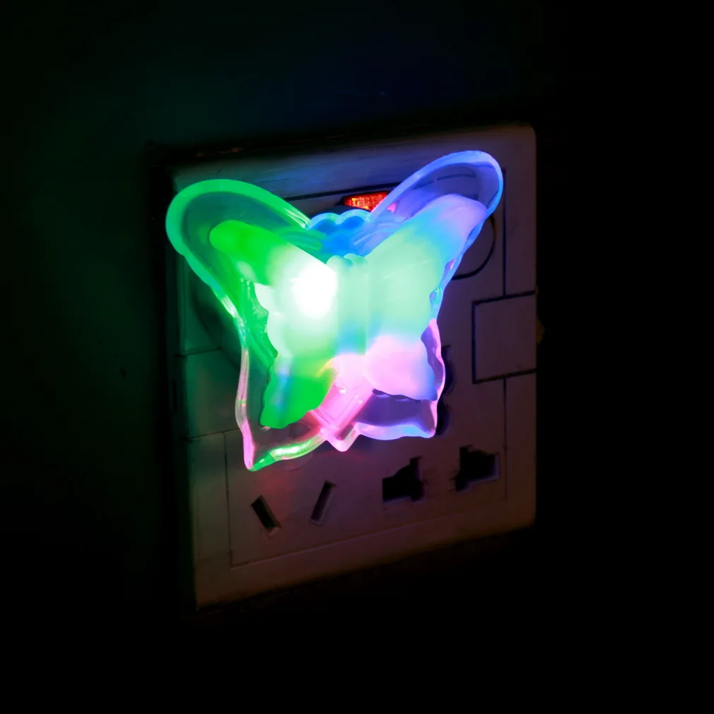 

New Colorful Butterfly Night Light Lamp Lovely Home LED Bedside Night Light Lamp SF66