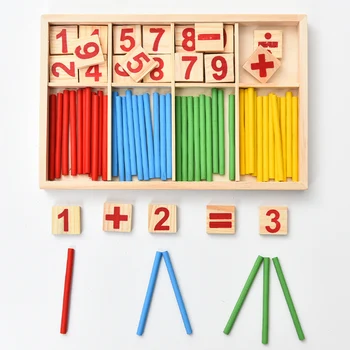 

Wooden Puzzle Digital Box Arithmetic Operation Toys For Children Teaching Counting Kids Preschool Math Learning Toy