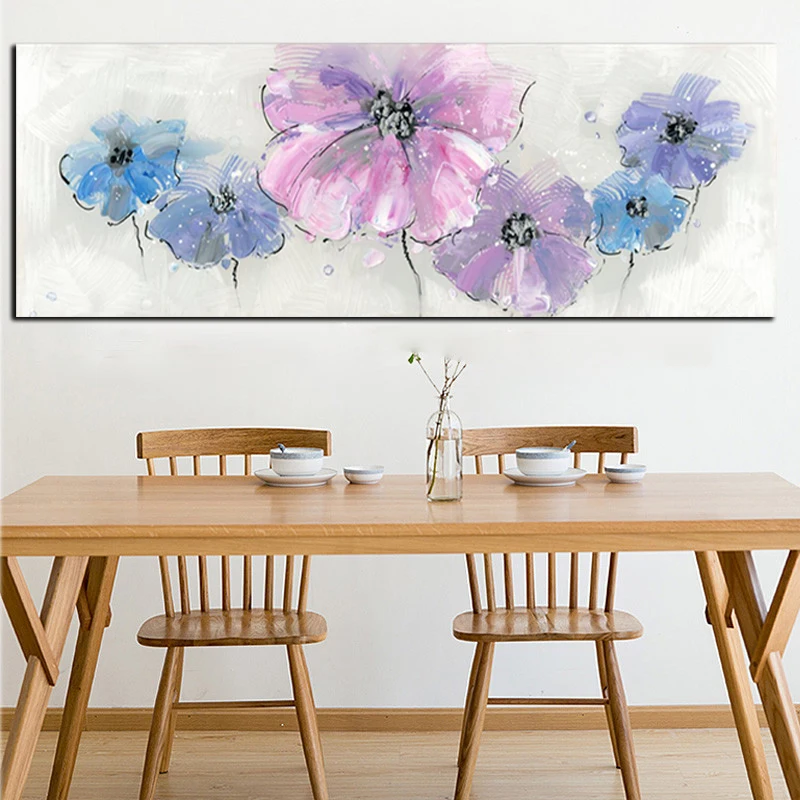 

HD Print Abstract Watercolor Poppy Flower Landscape Oil Painting on Canvas Art Poster Modern Wall Picture For Living Room Decor