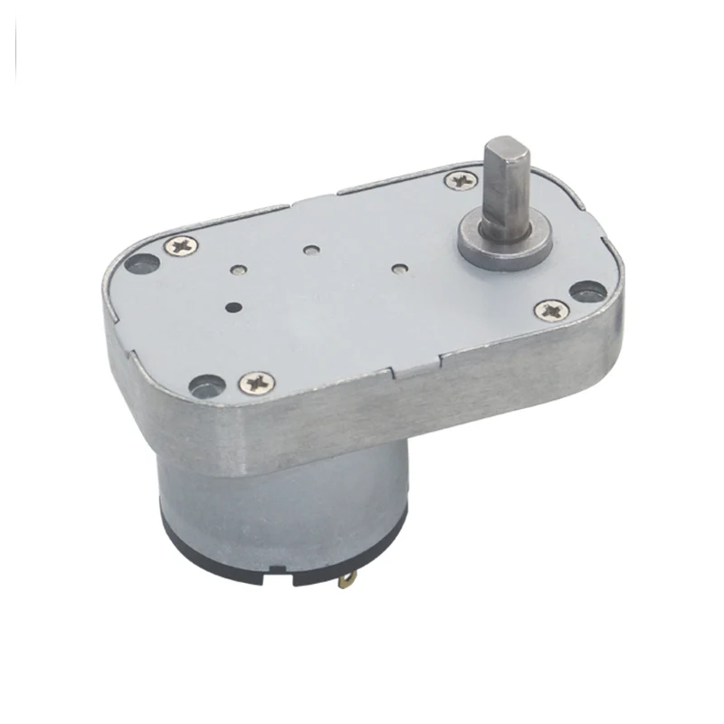 

DC 6V-24V 55RPM 95RPM Low Speed High Torque Worm Metal Gearbox Gear Motor Reversible Electric Geared Motor Quality Gearmotors