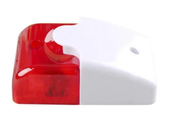 Проводная Крытая сирена красный свет сирена вспышка звуковая сигнализация системы безопасности дома стробоскоп мини сирена звук для домашней безопасности