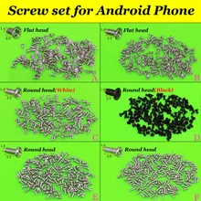 YuXi Black Silver Color M1.4 Cell Phone Cross Screws Set for Samsung for Huawei for Xiaomi Android Phone