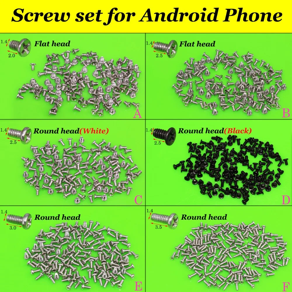 

YuXi New M1.4 Cell Phone Screws Set for Android Phone