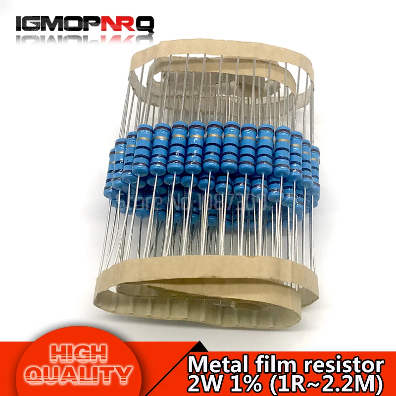 20pcs 2W Metal film resistor resistance 1% 1R 2.2M 4.7R 10R 22R 47R 100R 220R 560R 1K 10K 100K 2.2 10 22 47 100 220 470 1M ohm 20pcs 2W Metal film resistor resistance 1% 1R 2.2M 4.7R 10R 22R 47R 100R 220R 560R 1K 10K 100K 2.2 10 22 47 100 220 470 1M ohm