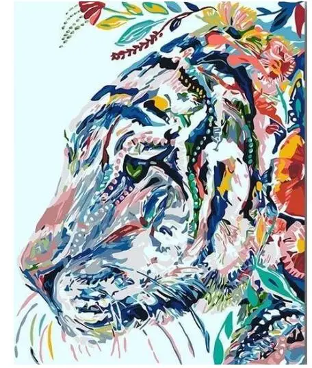 

6009 Gipsy Hipster Tiger - Paint by Numbers Kits for Adults DIY